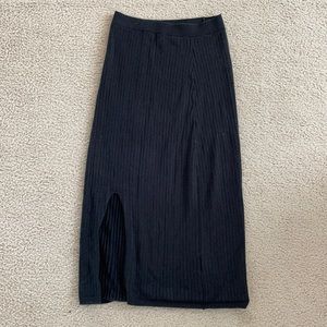 Free People Black Knit Skirt